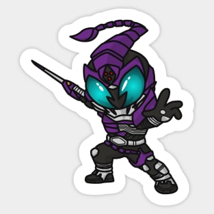 Kamen Rider Sasword Chibi Style Kawaii Sticker